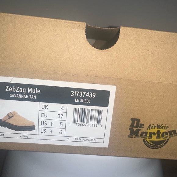 Dr. Martens ZebZag Mule in Savannah Tan - Picture 3 of 8